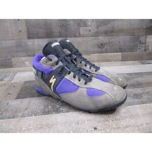 Vintage Specialized Mountain Bike Shoes‎ SPD Clip MTB Size 45 Suede Mesh